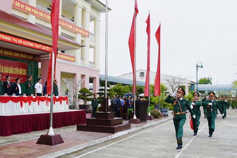 Lực lượng vũ trang Thị xã Hương Thủy sôi nổi ngày lễ ra quân huấn luyện năm 2024