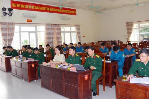 Ban CHQS thị xã Hương Thủy: Hiệp đồng huấn luyện, diễn tập, kiểm tra sẵn sàng động viên lực lượng Dự bị động viên năm 2024