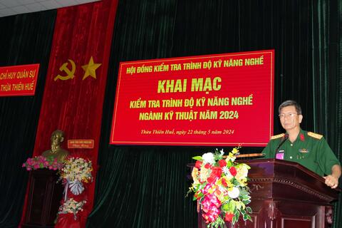 Hội đồng kiểm tra trình độ kỹ năng nghề Bộ CHQS tỉnh: Kiểm tra trình độ kỹ năng nghề ngành kỹ thuật năm 2024