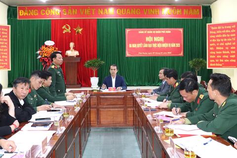 Đảng ủy Quân sự quận Phú Xuân xác định 7 nhiệm vụ trọng tâm năm 2025