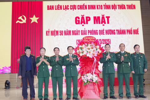Ban liên lạc K10:  Gặp mặt kỷ niệm 50 năm giải phóng Thành phố Huế