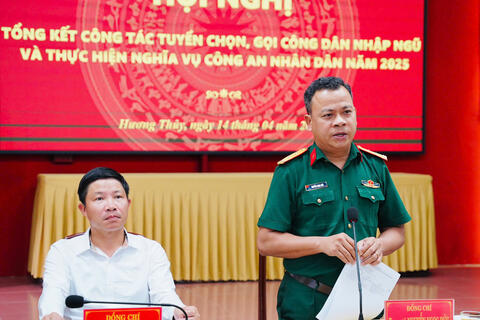 Thị xã Hương Thủy: Tổng kết công tác tuyển quân năm 2025