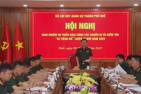 Bộ CHQS thành phố: Tổ chức hội nghị giao nhiệm vụ triển khai công tác chuẩn bị và kiểm tra “03 tiếng nổ” chiến sĩ mới năm 2025.