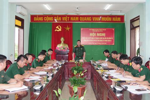 Triển khai quyết định, kế hoạch kiểm tra đối với Đảng uỷ, đồng chí Bí thư và Phó bí thư Đảng uỷ Trung đoàn 6