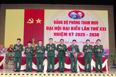 Đảng bộ Phòng Tham mưu Đại hội Đại biểu lần thứ XXI, nhiệm kỳ 2025 - 2030
