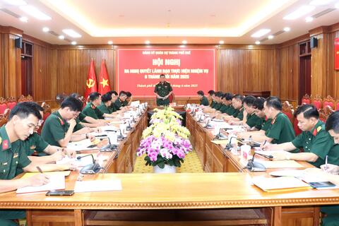 Đảng ủy Quân sự thành phố xác định 7 nhiệm vụ, giải pháp thực hiện nhiệm vụ 6 tháng cuối năm 2025