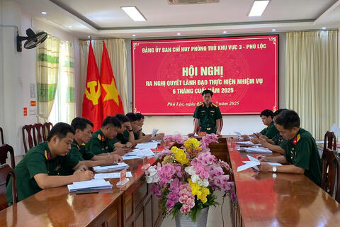 Đảng uỷ, Ban Chỉ huy Phòng thủ khu vực 3 - Phú Lộc Hội nghị ra nghị quyết lãnh đạo thực hiện nhiệm vụ 6 tháng cuối năm 2025.