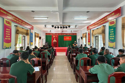 Đảng ủy - Tiểu đoàn Tăng Thiết giáp 3 tổ chức hội nghị quân chính 6 tháng đầu năm 2025