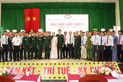 Đảng bộ Ban Chỉ huy PTKV 1 – Hương Trà tổ chức thành công Đại hội lần thứ I, nhiệm kỳ 2025-2030