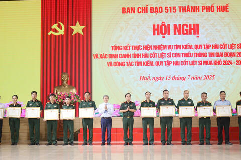 Thành phố Huế tổng kết công tác tìm kiếm, quy tập hài cốt liệt sĩ giai đoạn 2021- 2025