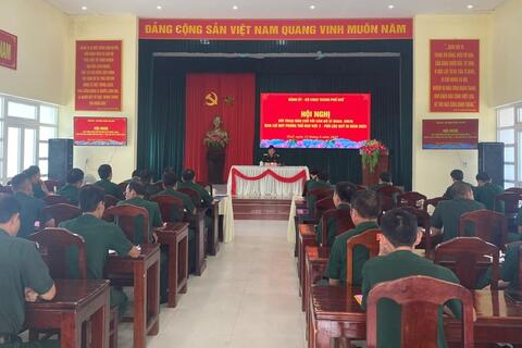 Đảng ủy, Bộ CHQS thành phố đối thoại dân chủ với cán bộ Sỹ quan, QNCN Ban Chỉ huy PTKV 3 - Phú Lộc