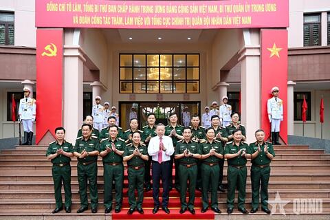 PHÁT BIỂU CỦA TỔNG BÍ THƯ TÔ LÂM TẠI BUỔI LÀM VIỆC VỚI TỔNG CỤC CHÍNH TRỊ QUÂN ĐỘI NHÂN DÂN VIỆT NAM