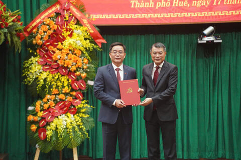 Bộ Chính trị chỉ định đồng chí Nguyễn Đình Trung giữ chức Bí thư Thành ủy Huế, nhiệm kỳ 2025 -2030.