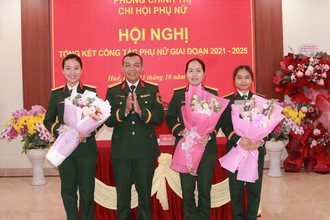 Chi hội Phụ nữ Phòng Chính trị: Hội nghị tổng kết công tác Phụ nữ giai đoạn 2021 - 2025