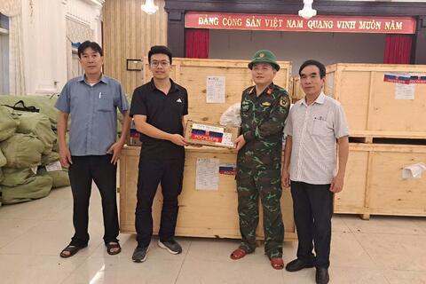 Thành phố Huế tiếp nhận hàng viện trợ quốc tế khẩn cấp của Chính phủ Liên bang Nga