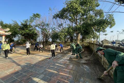 Tuổi trẻ Đại đội 20 Trinh sát xung kích ra quân Ngày Chủ nhật xanh