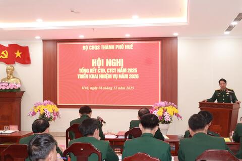 Bộ CHQS thành phố tổng kết nhiệm vụ công tác Đảng, công tác chính trị năm 2025