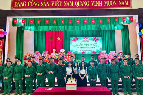 Tiểu đoàn BB1 - Trung đoàn 6 chúc mừng Lễ Giáng sinh và sinh nhật đồng đội Quý IV năm 2025