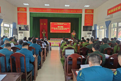 Ban Chỉ huy phòng thủ khu vực 1 – Hương Trà tổ chức Hội nghị hiệp đồng công tác tuyển quân và huấn luyện, diễn tập dự bị động viên năm 2026
