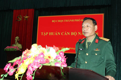 Bộ CHQS thành phố Huế:khai mạc lớp tập huấn cán bộ năm 2026