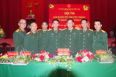 Ban Chỉ huy Phòng thủ khu vực 3 - Phú Lộc đạt giải Nhất Hội thi Gói bánh Tét truyền thống tại "Tết Đoàn viên" năm 2026.