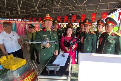 Ban Chỉ huy Phòng thủ khu vực 3 - Phú Lộc sôi nổi Lễ ra quân huấn luyện năm 2026