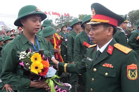 Điểm giao quân số 1, Ban Chi huy PTKV 1 - Hương Trà tưng bừng Ngày hội tòng quân