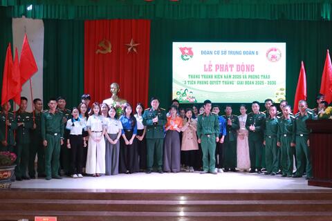 Đoàn cơ sở Trung đoàn 6 phát động Tháng thanh niên và phong trào “3 Tiên phong quyết thắng”