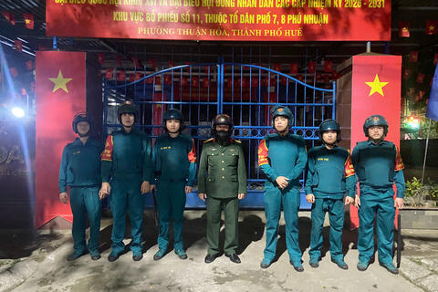 Lực lượng vũ trang Thành phố Huế quyết tâm bảo vệ an ninh an toàn tuyệt đối dịp diễn ra bầu cử