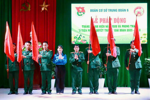 Đoàn cơ sở Trung đoàn 6 - Tổng kết Tháng Thanh niên năm 2026 với nhiều hoạt động thiết thực, ý nghĩa