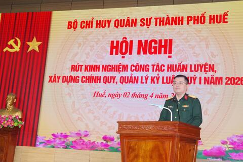 Bộ CHQS Thành phố rút kinh nghiệm công tác huấn luyện, xây dựng chính quy, quản lý kỷ luật