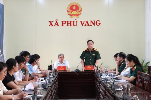 Triển khai công tác lấy mẫu hài cốt liệt sĩ tại NTLS xã Phú Vang