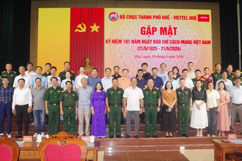 Bộ CHQS thành phố gặp mặt nhân kỷ niệm 101 năm Ngày Báo chí Cách mạng Việt Nam 21/6.