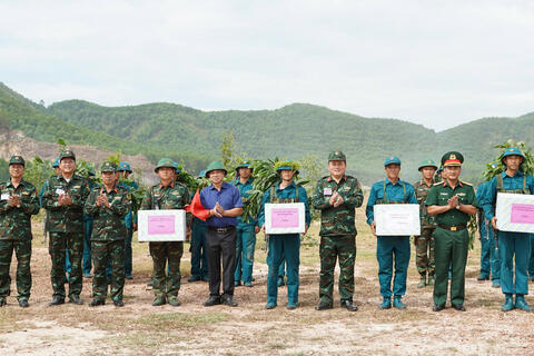 Phường Phú Bài hoàn thành xuất sắc nhiệm vụ diễn tập chiến đấu phòng thủ năm 2026