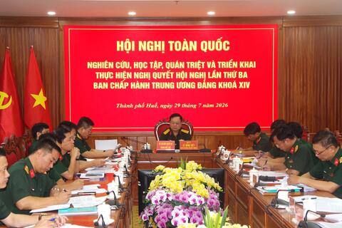 Bộ CHQS thành phố nghiên cứu, học tập, quán triệt và triển khai thực hiện Nghị quyết Hội nghị lần thứ 3 Ban Chấp hành Trung ương Đảng khóa XIV
