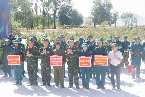 Phường Phong Dinh tổ chức thành công diễn tập chiến đấu phòng thủ năm 2026