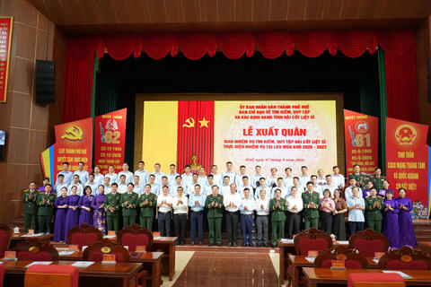 Đội 192 Bộ CHQS thành phố xuất quân sang Lào tìm kiếm, quy tập hài cốt liệt sĩ