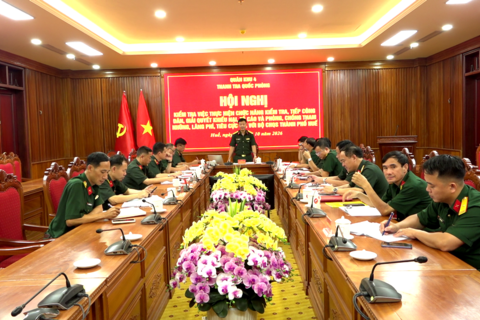 Thanh tra Quốc phòng Quân khu 4 kiểm tra Bộ CHQS thành phố Huế