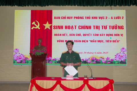 Ban CHPT Khu vực 2 - A Lưới 2 sinh hoạt chính trị tư tưởng