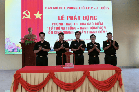 Ban Chỉ huy Phòng thủ khu vực 2 - A Lưới 2 tổ chức Lễ phát động phong trào thi đua đột kích