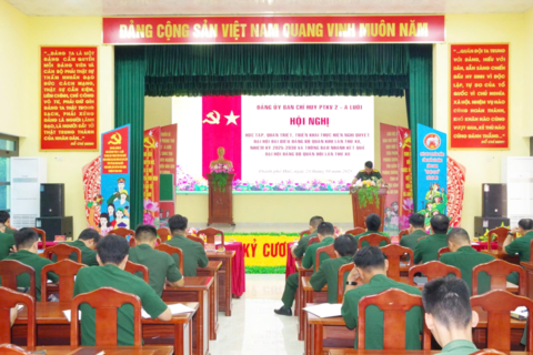 Đảng bộ Ban Chỉ huy PTKV 2 - A Lưới: Quán triệt, triển khai thực hiện Nghị quyết Đại hội đại biểu Đảng bộ Quân khu lần thứ XII và thông báo nhanh kết quả Đại hội Đảng bộ Quân đội lần thứ XII nhiệm kỳ 2025 - 2030