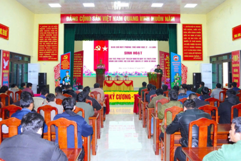 Ban Chỉ huy Phòng thủ Khu vực 2 - A Lưới chi trả phụ cấp trách nhiệm quý IV/2025 cho quân nhân dự bị giữ chức vụ chỉ huy các đơn vị DBĐV