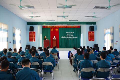 Ban CHQS thị xã Hương Thủy: Khai mạc huấn luyện dân quân cơ động Cụm 1 năm 2023