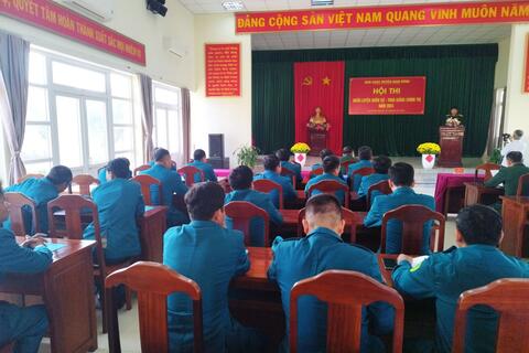 Ban Chỉ huy Quân sự huyện Nam Đông tổ chức Hội thi Thao giảng Chính trị, huấn luyện Quân sự năm 2024