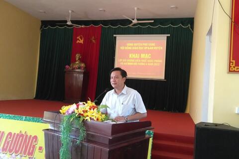 Hội đồng giáo dục quốc phòng - an ninh huyện Phú Vang bồi dưỡng kiến thức cho đối tượng 4 năm 2022