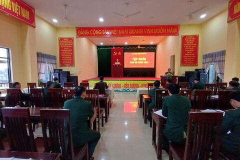 Ban Chỉ huy Quân sự huyện Phú Vang tổ chức tập huấn cán bộ năm 2024