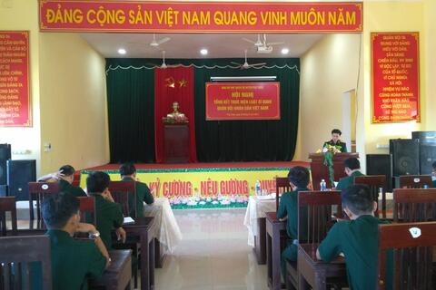 Ban CHQS huyện Phú Vang tổng kết thực hiện Luật Sĩ quan QĐND Việt Nam