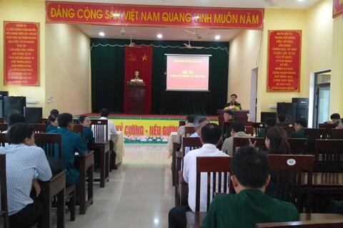 Huyện Phú vang: Hội thi cán bộ giảng dạy chính trị lực lượng vũ trang huyện năm 2023
