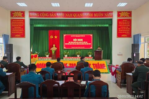 Ban CHQS thị xã Hương Trà: Hội nghị hiệp đồng huấn luyện, diễn tập, kiểm tra sẵn sàng động viên lực lượng dự bị động viên năm 2025.
