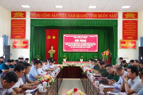 Hội nghị ký kết quy chế phối hợp giữa Đảng ủy Ban chỉ huy phòng thủ khu vực 1 - Hương Trà và Đảng ủy các xã, phường trong thực hiện nhiệm vụ quân sự địa phương và xây dựng chi bộ quân sự xã, phường